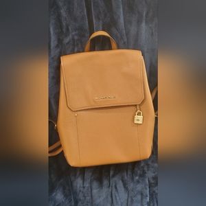 Michael Kors Fall camel square leather lock backpack . Make an offer. EUC